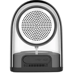 Devia Crystal series TWS speaker with silicon case (2pcs) juodas (10 h), Bluetooth Lautsprecher, Schwarz