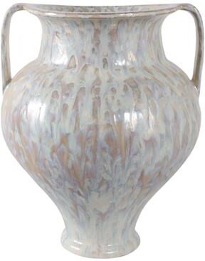 Sagebrook Home Stoneware Decorative Vase with Sculptural Twisted Design Home Decor