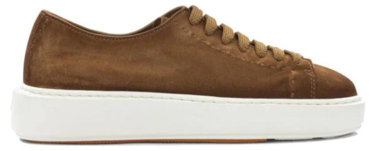 Santoni Damen Sneaker Beige Kalbsleder