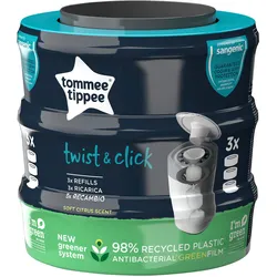 Tommee Tippee Twist & Click Nachfüllkassetten 3er Pack, grau