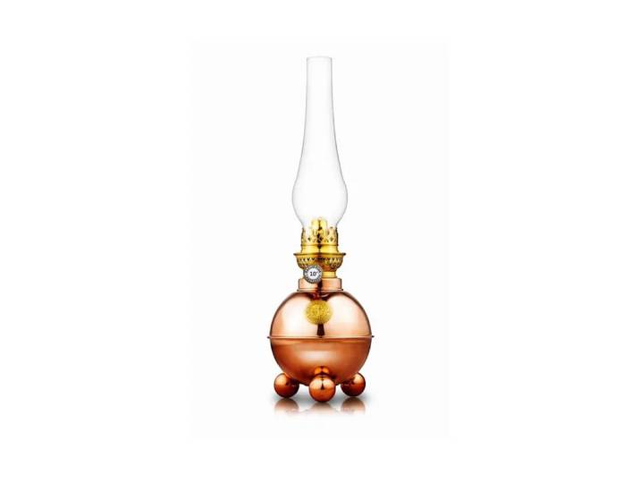 Karlskrona Lampfabrik Dragsö Petroleumleuchte 38 cm Kupfer