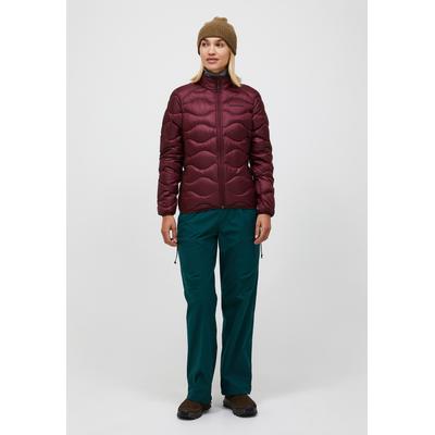 Daunenjacke PEAK PERFORMANCE "W Helium Down Jacket", Damen, Gr. S, rot (bordeauxrot), Material Füllung: 90% Entendaunen / 10% Federn. Material Innen: 100% Polyamid. Material Kragen: 100% Polyamid. Material Oberstoff: 100% Polyamid. Material...
