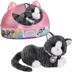 Zapf Creation BABY BORN Mein Kätzchen Cookie mit Box, grau | rosa