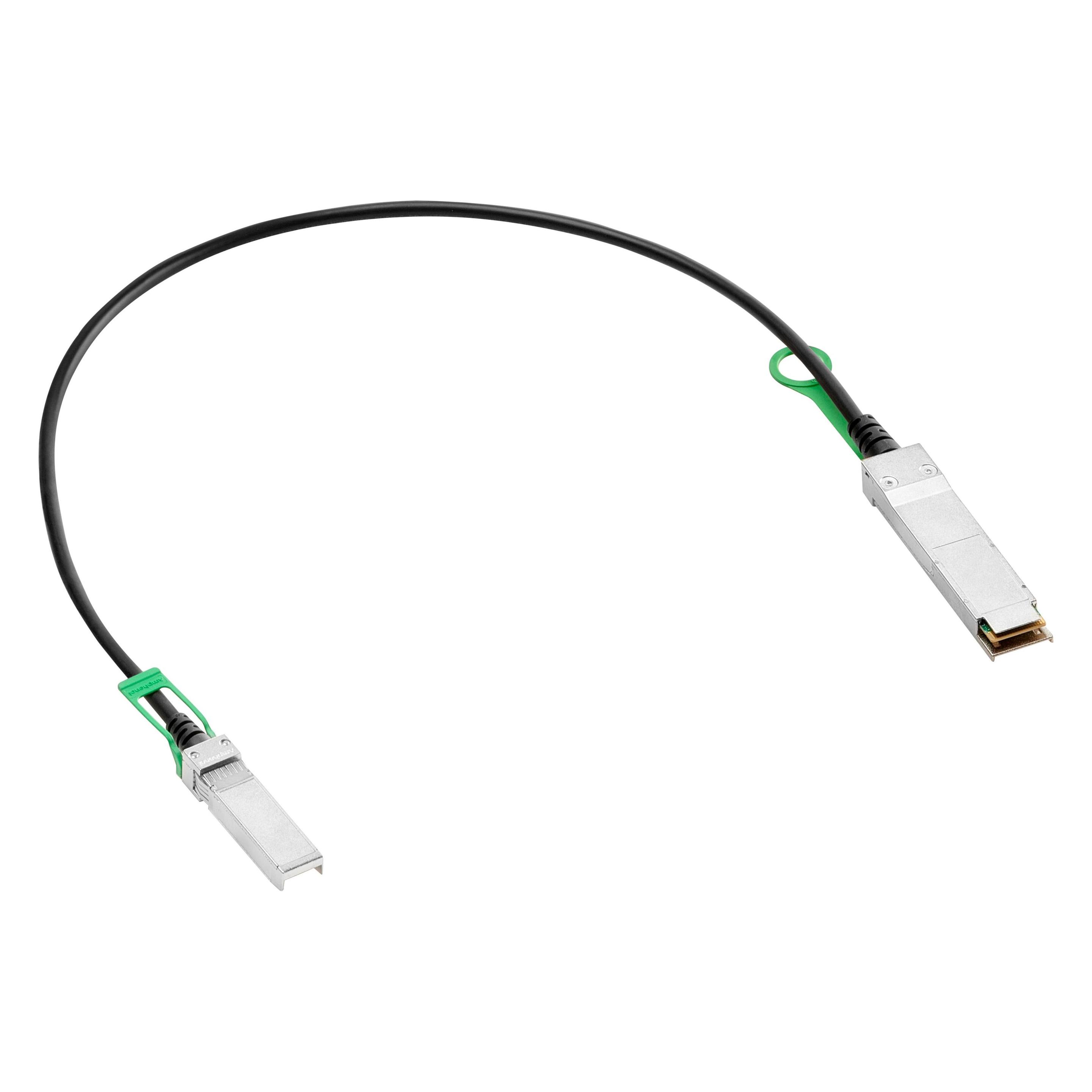 HPE E Aruba DA Copper Cable QSFP56 to SFP56 (S/UTP, CAT5, 0.65 m) (S1J07A)