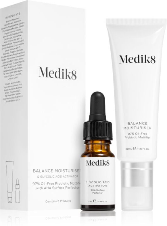 Medik8 Balance Moisturiser with Glycolic Acid Activator Feuchtigkeit spendende Gesichtshautpflege gegen Mitesser 50 ml