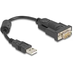 DeLOCK 64276 Serien-Kabel Schwarz 0,25 m USB Typ-A RS-232