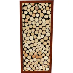 Badeko Holzregal „Lounge“ einfach – 160x70 cm in Edelrostoptik