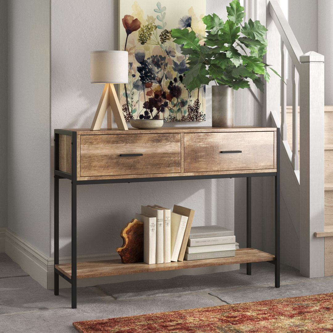 Fernleaf Northam 103 cm W Console Table Oak 76cm H X 103cm W X 29.5cm D