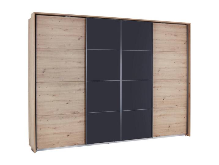 Luca Bessoni Schiebetürenschrank, Eiche Artisan, 6 Fächer, 271x230x62 cm, Blauer Engel, BQ - Bündnis für Qualität, Made in Germany, Schlafzimmer, Kleiderschränke, Schwebetürenschränke