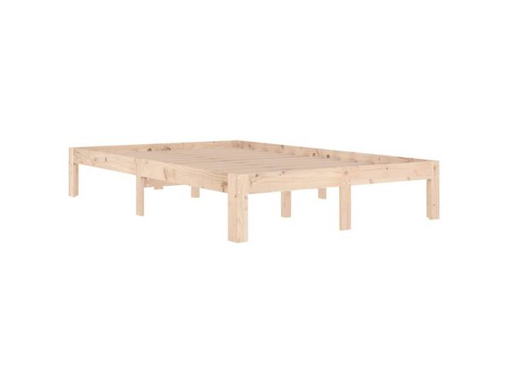 vidaXL Bett Massivholzbett 120x190 cm