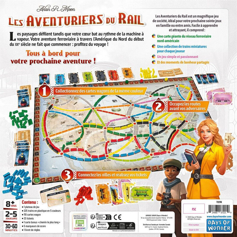 Days of Wonder Aventuriers du Rail : USA (2025)
