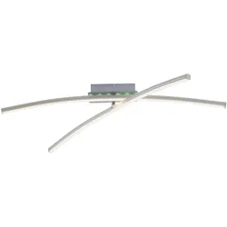 LED-Deckenleuchte, Stahl, Fernbedienung, dimmbar, RGB, CCT