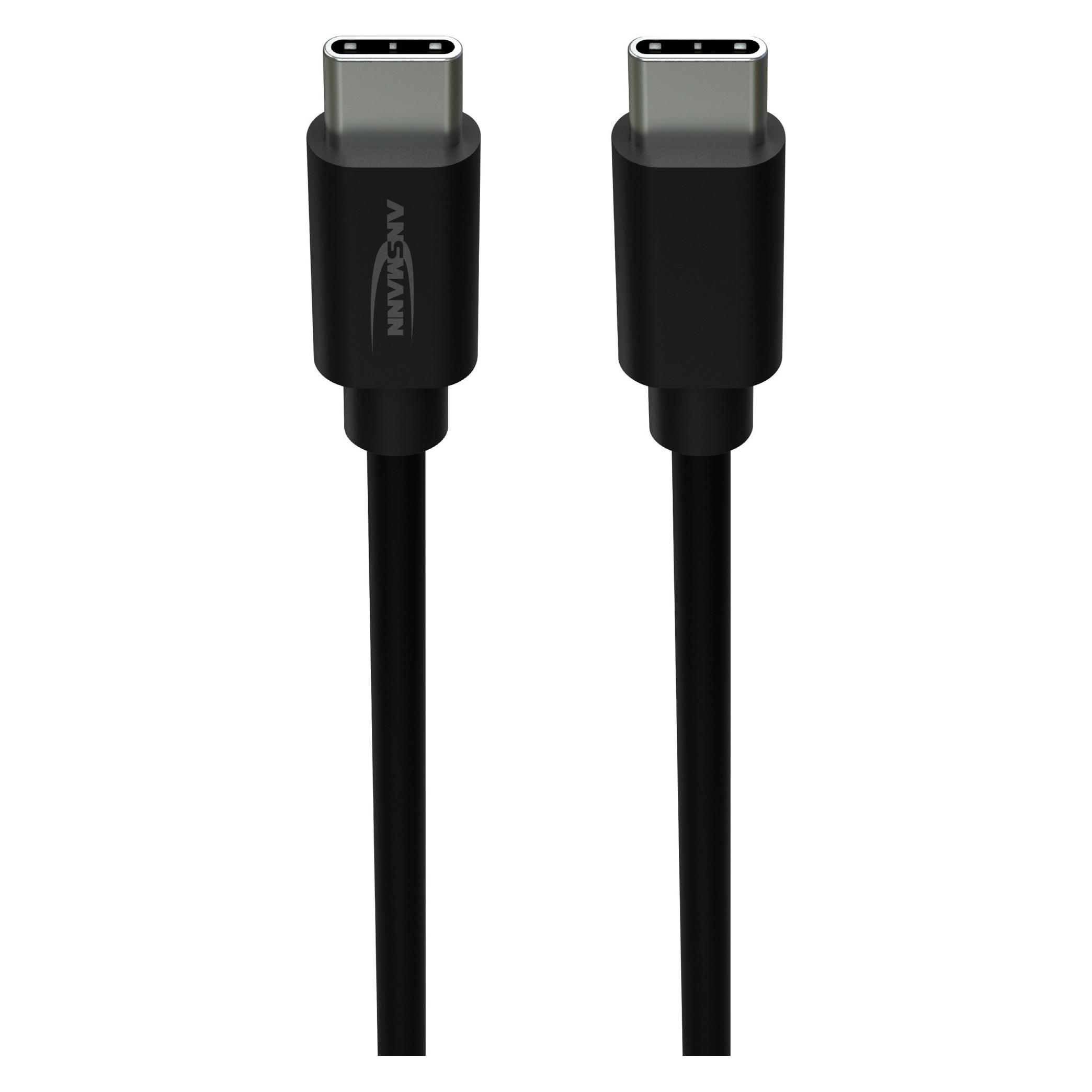 Ansmann Handy Kabel (1x USB-C - 1x USB-C) 60 cm USB-C (0.60 m, 60 W) (1700-0206)