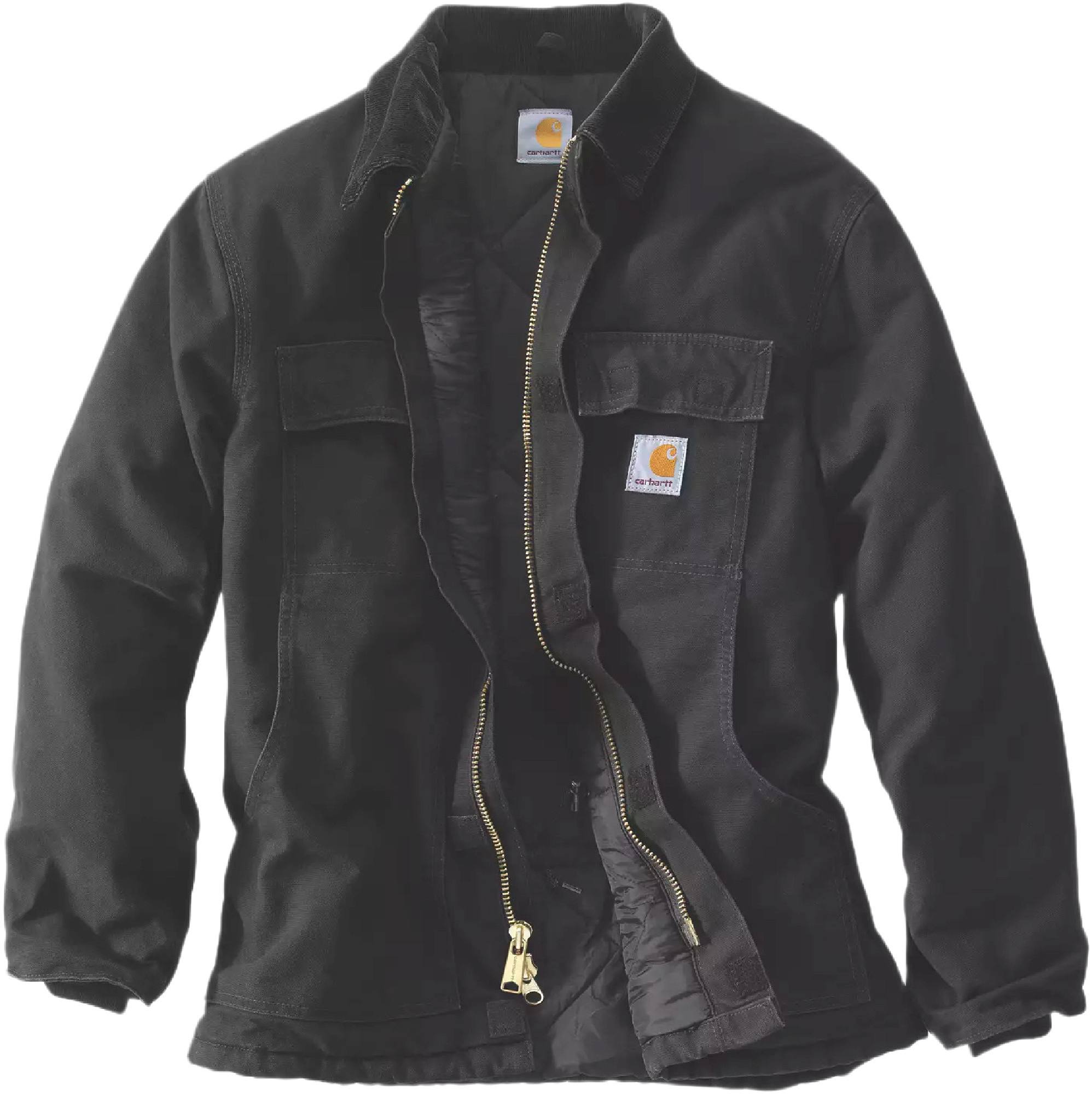 Carhartt Loose Fit Firm Duck Insulated Traditional 3 Warmest Mantel 106674-BLKXLREG