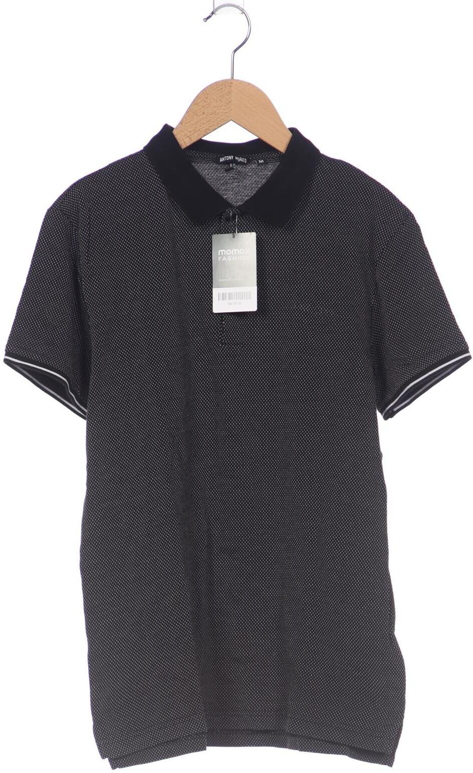 Antony Morato Herren Poloshirt, Schwarz, Gr. M, Baumwolle - Second Hand