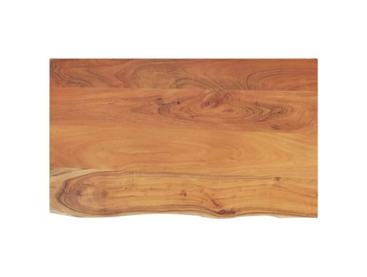 NKOPPFG Waschtischplatte 110x60x2,5 cm Massivholz Akazie Rechteckig, Naturkante, Robust, Langlebig, Vielseitig Als Regal Oder Schrankplatte