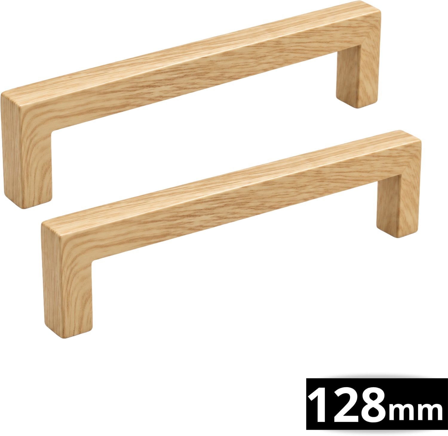 MJM Handgreep kast Hickory 128mm eiken houtlook, 2 stuks