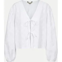 Bluse Robertina mit Bestickung Weiß M