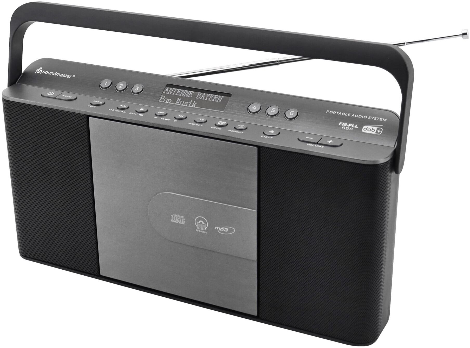 Soundmaster DAB+ Stereo-Kofferradio RCD1870SW schwarz)