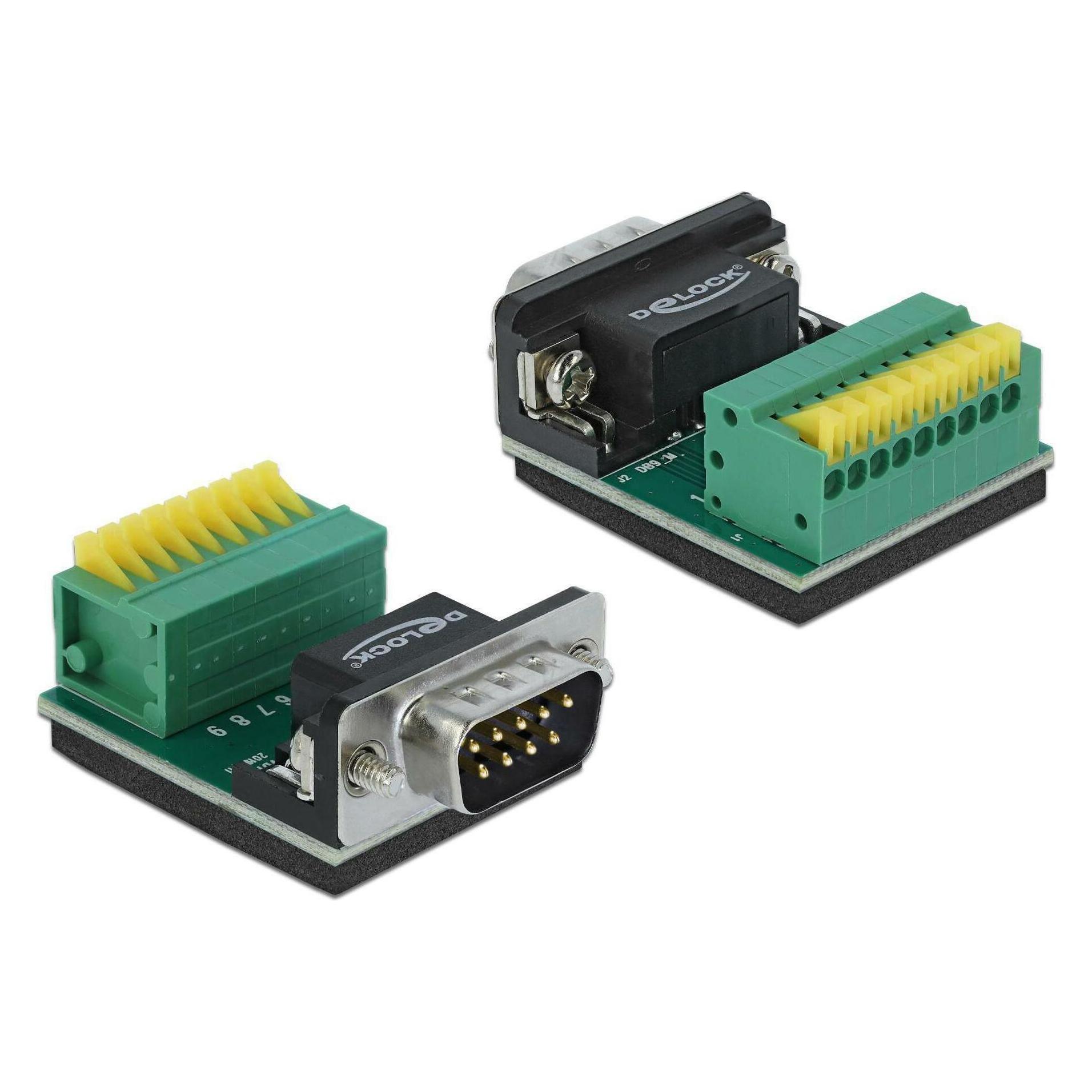 Delock Adapter Sub-D 9 Pin M Terminalblock 9 Pin 0 cm (66321)