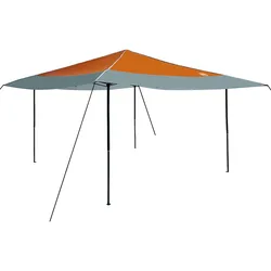 vidaXL Pavillon-Zelt Orange 400 x 400 x 227 / 236 / 245 cm Oxford Stoff
