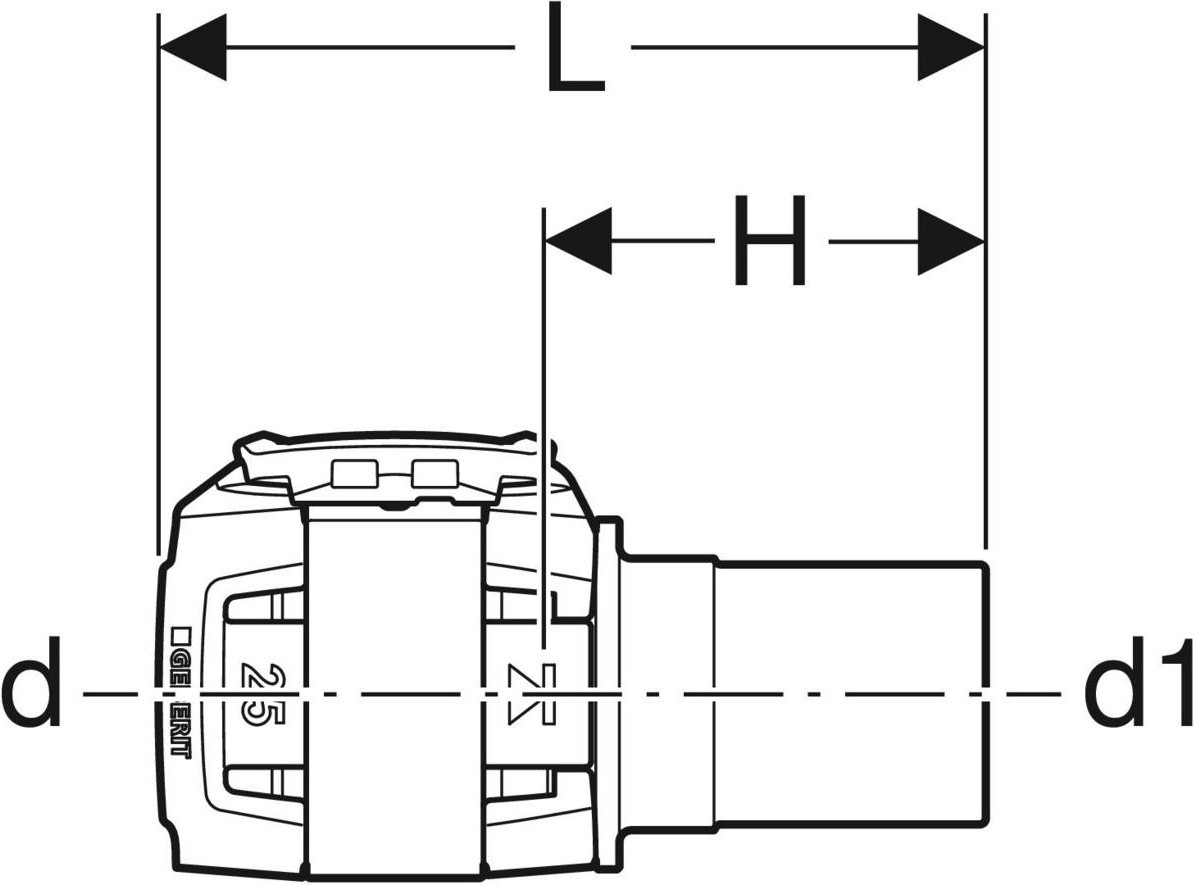 Geberit slangconnector 620.230.00.1