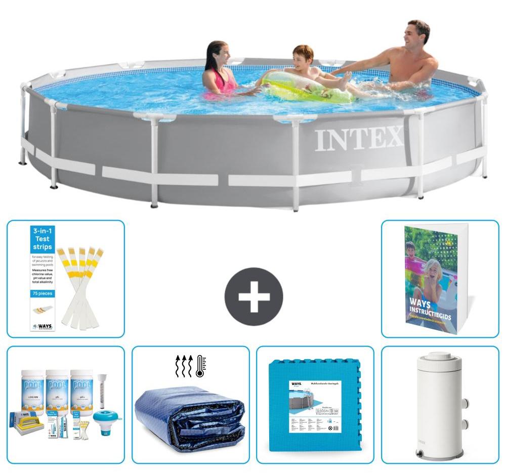 Prism Frame Pool Rund - 366x76 cm - 5-teilig S14