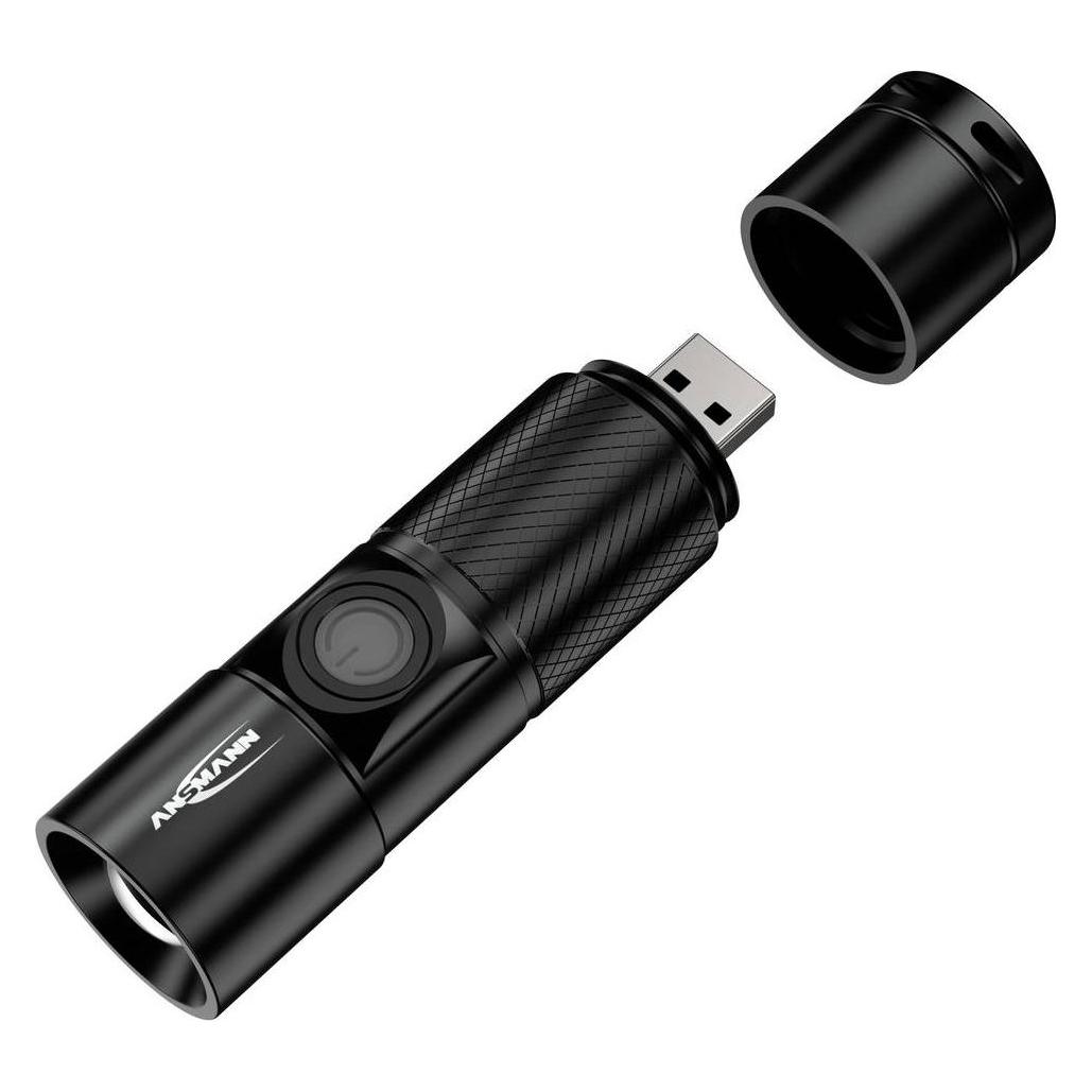 Ansmann LED-Taschenlampe Future T350FR, wiederaufladbar (9.40 cm, 300 lm) (1600-0247)