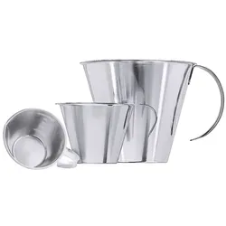 Messbecher 0,25 Liter aus Edelstahl
