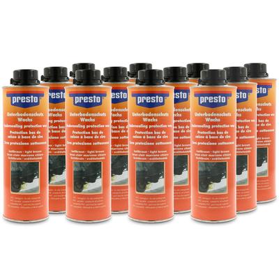 Presto 12x 1 L Unterbodenschutz auf Wachsbasis braun [Hersteller-Nr. 603246]