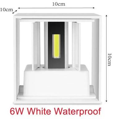 Uplift Picks IP65 Waterproof 6W 12W LED Outdoor Wall Light white Waterproof (6 W) natural White 4000k