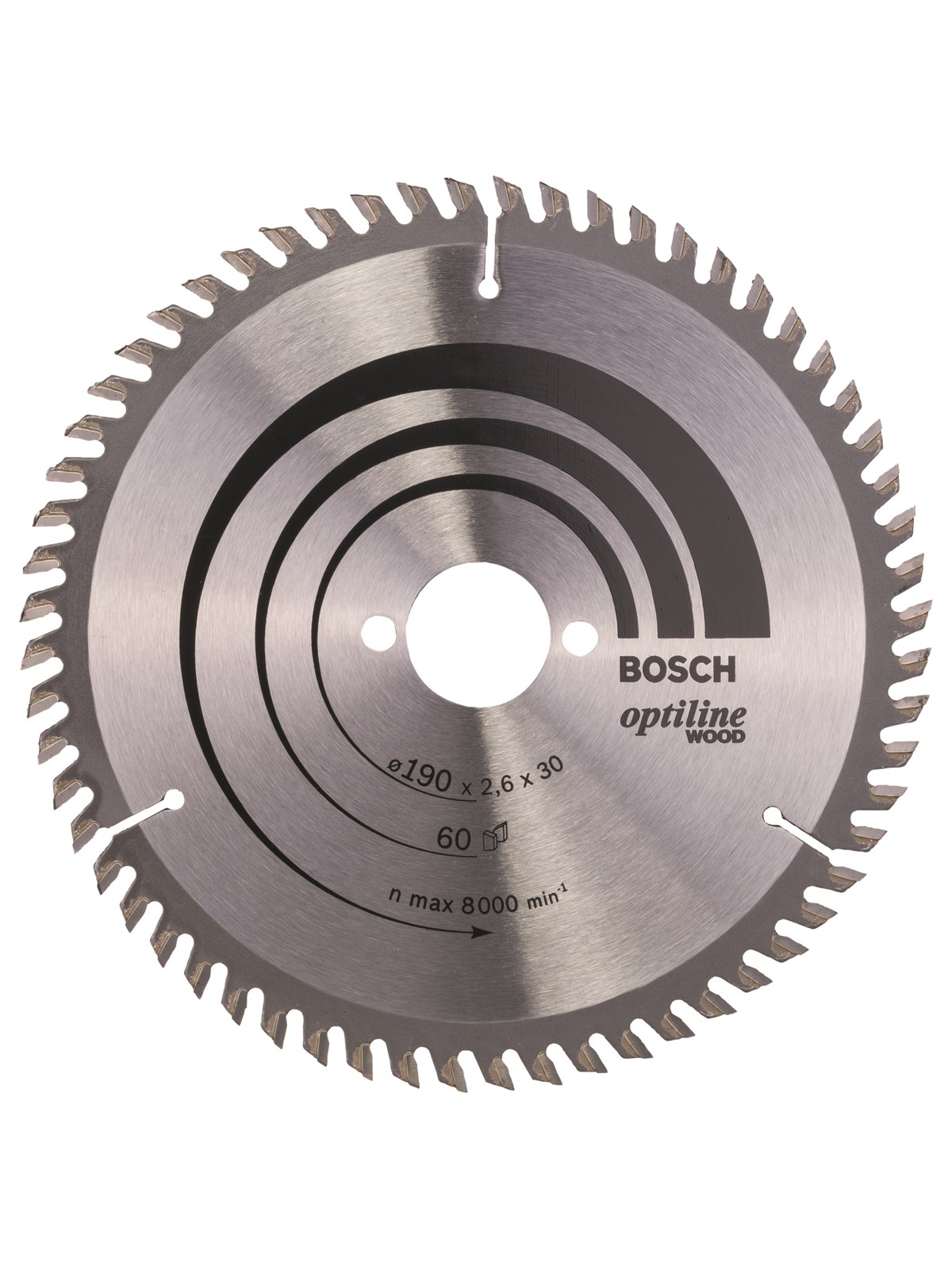 Bosch RUNDSAVKL OPTILINE Ø190x2.6x30MM 60T