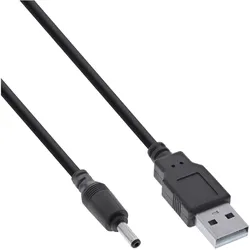 INLINE USB DC Stromadapterkabel, USB A Stecker zu DC 3,5x1,35mm 2m