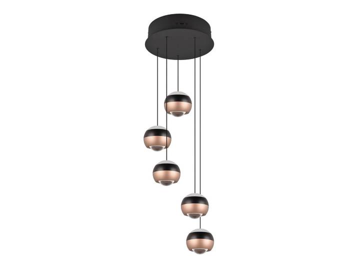Led-Hängeleuchte Orbit, Schwarz, Metall, 200 cm, höhenverstellbar, Lampen & Leuchten, Innenbeleuchtung, Hängeleuchten, Pendelleuchten