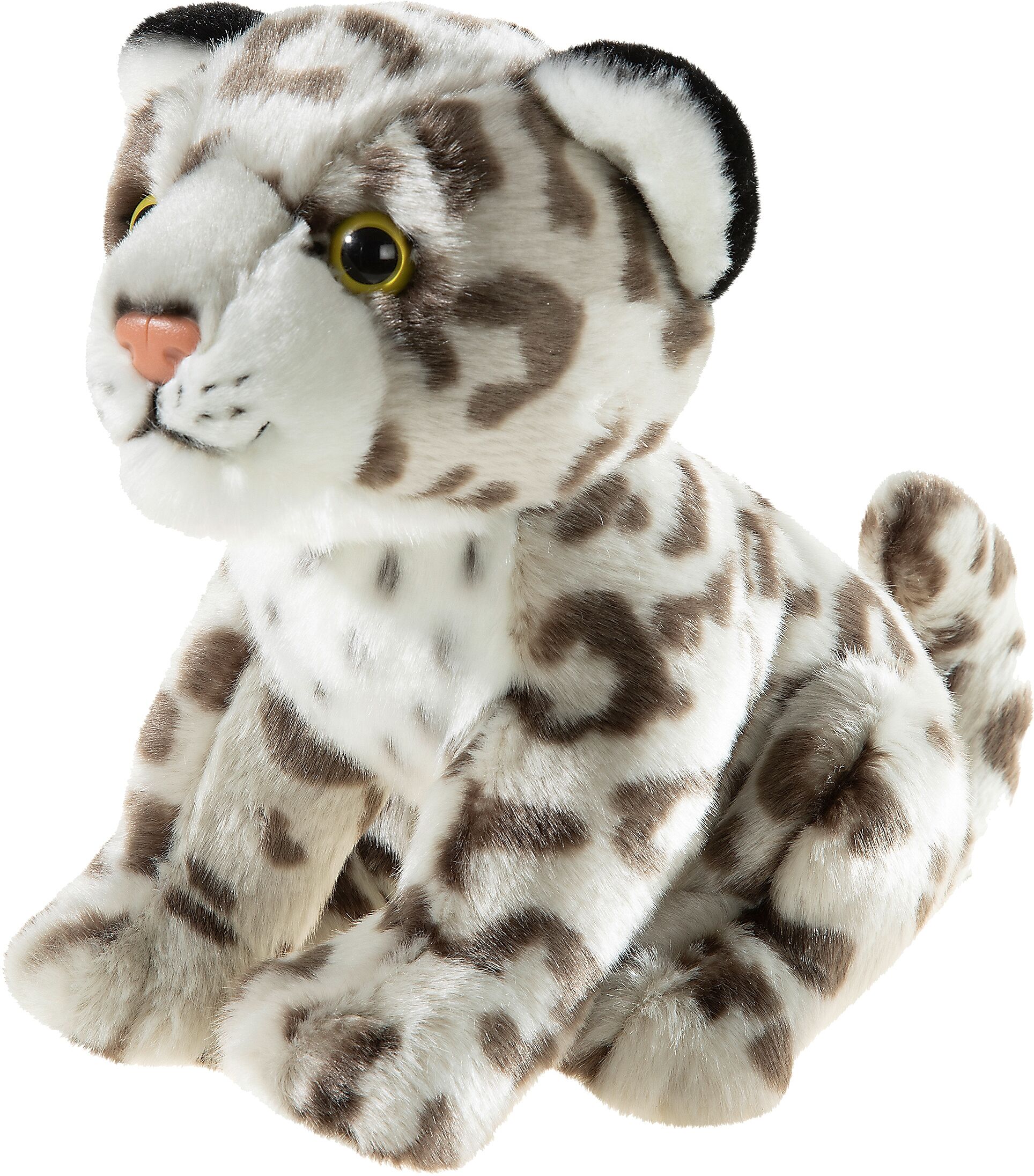 Kuscheltier HEUNEC "Endangered, Schneeleopard 22 cm", grau (hellgrau, braun), Plüschfiguren, KinderH:22cm, Polyester, gefleckt, Kuscheltier, H:22cm