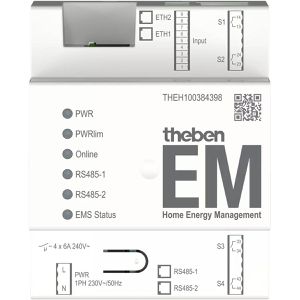 Theben Lastmanagement 3500100, HEMS EM 100, dynamisch, PV-Überschussladen, für Wallboxen & Wärmepumpen