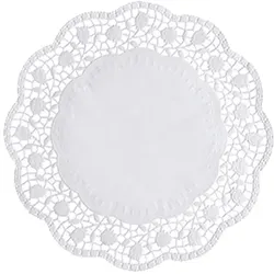 PAPSTAR 2000 Tortenspitzen rund Ø 28 cm weiss