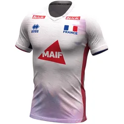 Errea, Herren, Fussballtrikot, Auswärtstrikot Frankreich 2026/27 (L), Blau, Rosa