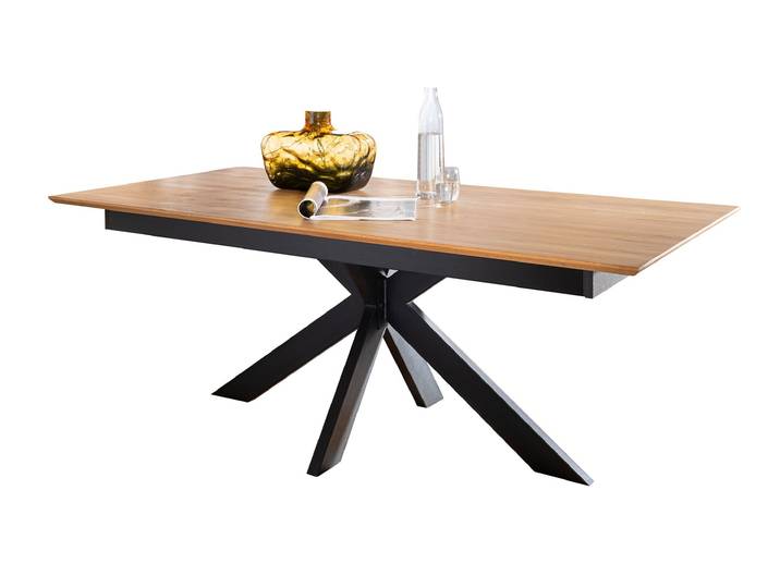Esstisch Massivholztisch 180 cm Wildeiche ausziehbar - RICARDO