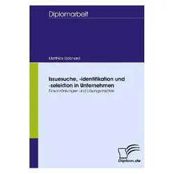 Issuesuche, -identifikation und -selektion in Unternehmen, Fachbücher von Matthias Gebhard