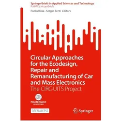 Circular Approaches for the Ecodesign, Repair and Remanufacturing of Car and Mass Electr, Fachbücher von Sergio Terzi, Paolo Rosa