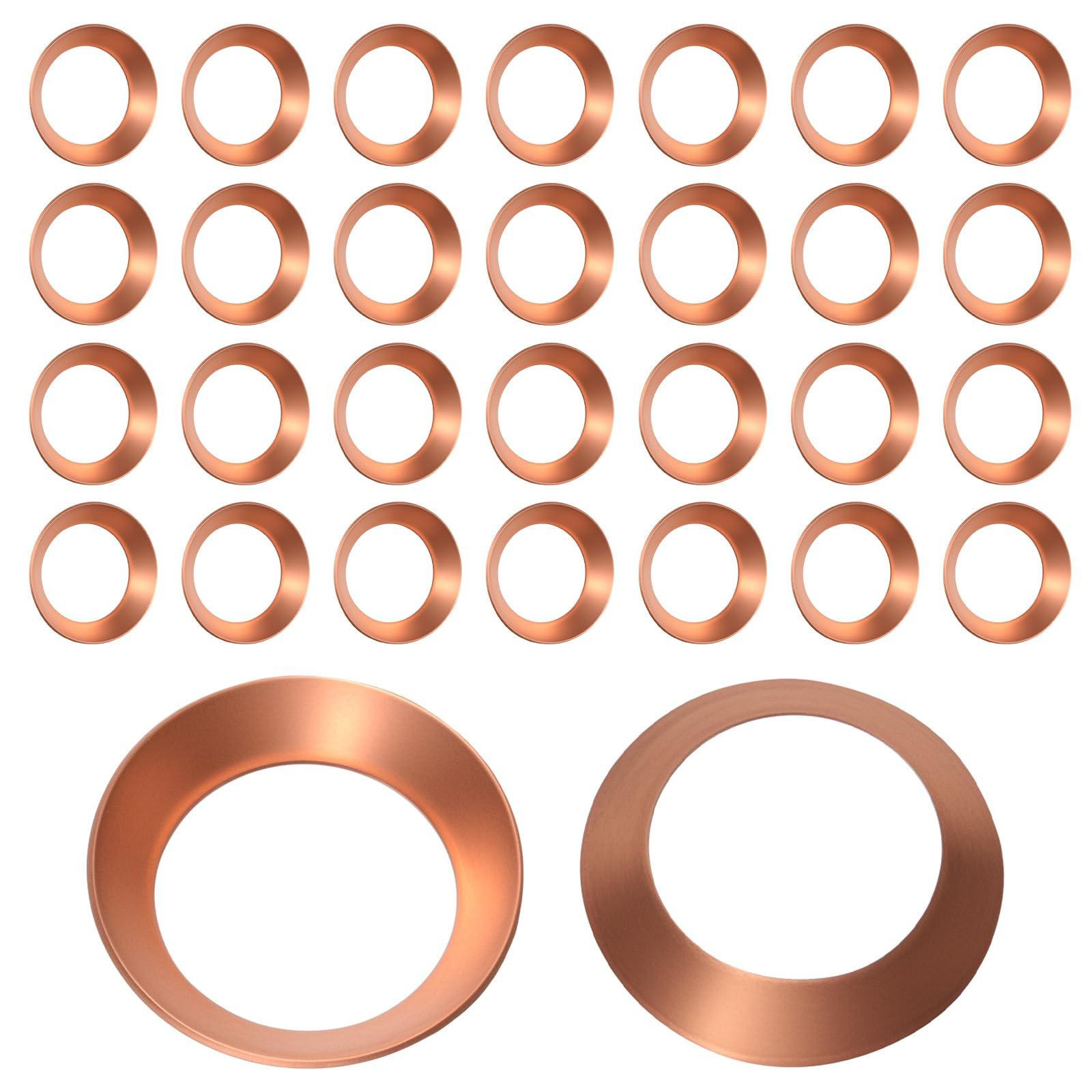 Solidchoice Set van 30 koper flensdichtingen voor 5/8 inch buis