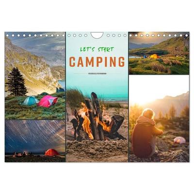 Let's start Camping (Wandkalender 2027 DIN A4 quer), CALVENDO Monatskalender