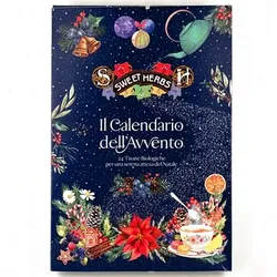 BREZZO Adventskalender mit Bio-Teespezialitäten 24 versch. Sorten Inhalt 33,5g