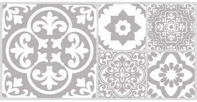 FloorPops Valencia Grey Peel and Stick Floor Tiles