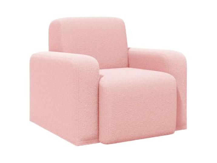 Makastle Sessel Rosa Bouclé