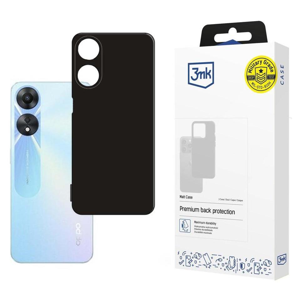 3MK Oppo A78 5G - Matt Case black (Oppo A78 5G) (3mk Matt Case(467)-0)
