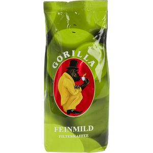 Gorilla Kaffee Feinmild, gemahlener Kaffee, 100% Arabica, 500 g
