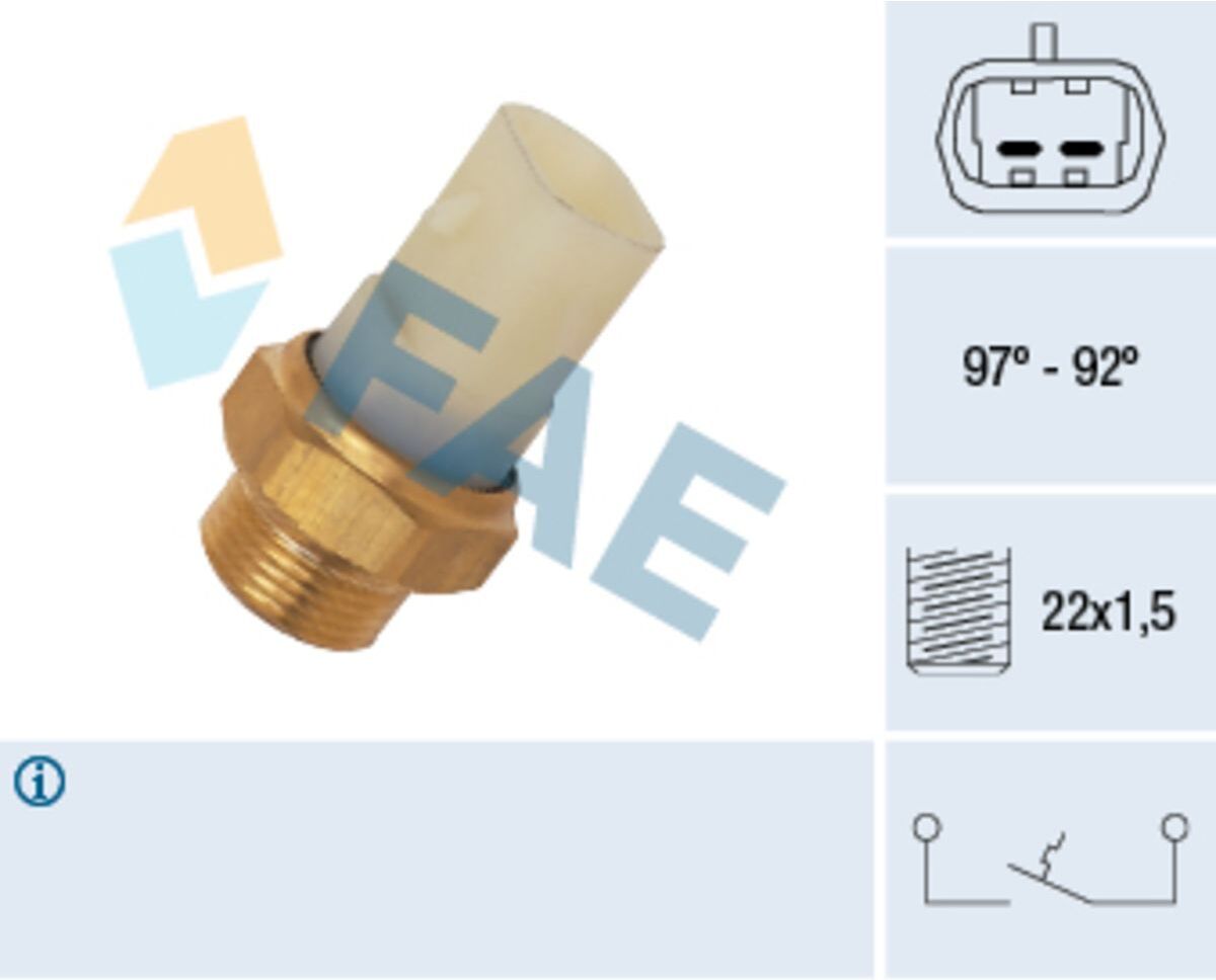 Fae Interruttore temperatura, ventola del radiatore 37710
