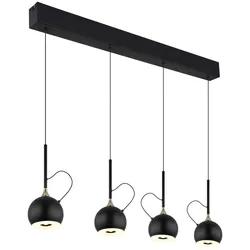 Pendelleuchte Hängeleuchte Deckenleuchte goldfarben LED höhenverstellbar H 150cm